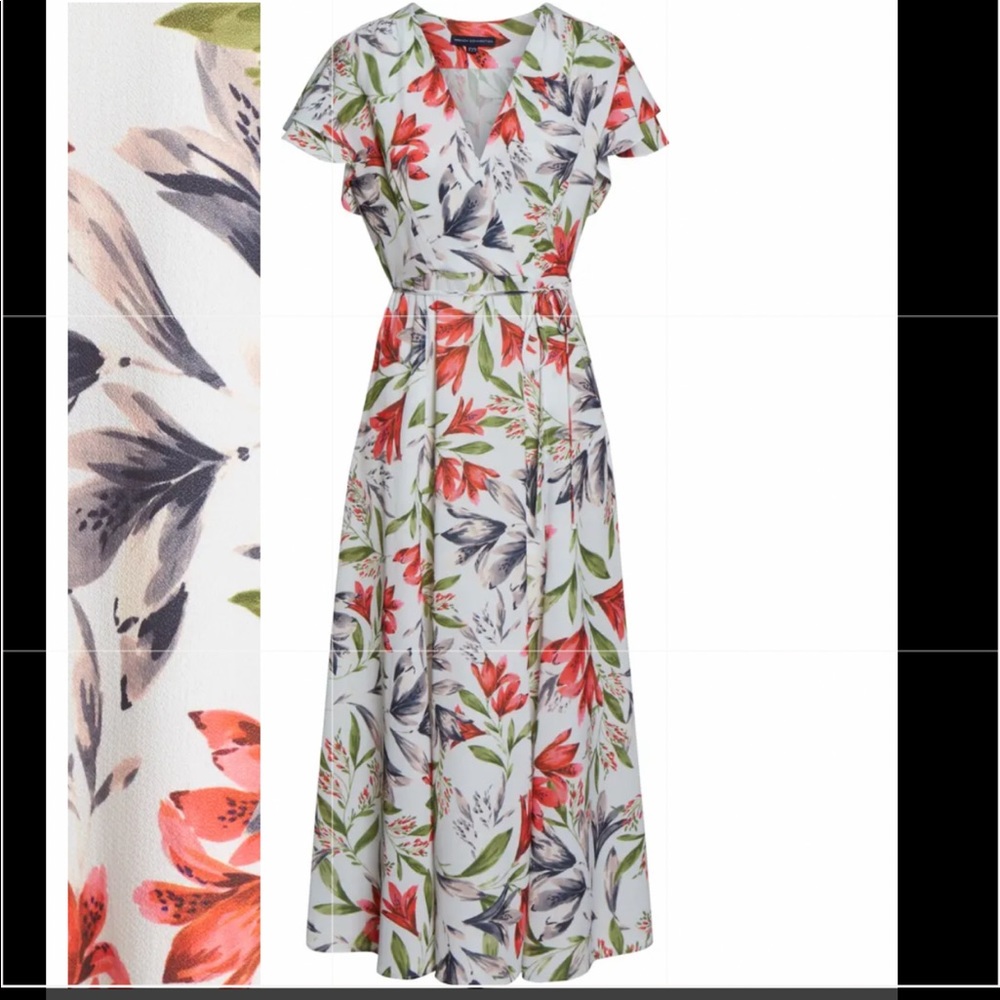French Connection Cadencia Cari Floral Maxi Dress